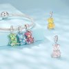 stříbrný přívěsek medvídka se zirkony charms SCC2754+SCC2754 YE+SCC2754 LB+SCC2754 GN+SCC2754 VT(1)