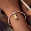 stříbrný visací přívěsek medvídek charms SCC2754 YE(5)