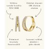 Elenys pozlacené náušnice s krystaly Swarovski® 18K žluté zlato