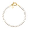 Elenys pozlacený perlový náramek Clara 17 cm 18K žluté zlato Perla 5A