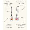 Elenys pozlacené náušnice s krystaly  Swarovski® 18K bílé zlato
