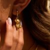 ELENYS Teddy  pozlacené náušnice 18K žluté zlato