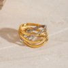 ELENYS Harmony  pozlacený prsten 18K žluté zlato