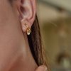ELENYS Orbit Drop  pozlacené náušnice 18K žluté zlato