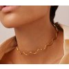 ELENYS Wawe  pozlacený choker 18K žluté zlato