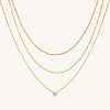 ELENYS Trinity 3v1  pozlacený náhrdelník 18K žluté zlato