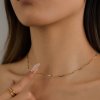 ELENYS Wave Chain – pozlacený náhrdelník 18K žluté zlato