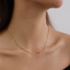 ELENYS Wave Chain – pozlacený náhrdelník 18K žluté zlato
