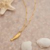 ELENYS Gold Fish  pozlacený náhrdelník 18K žluté zlato