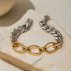 ELENYS Duo Oval  pozlacený náramek 18K žluté zlato