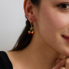 ELENYS Sweet Cherry  pozlacené náušnice 18K žluté zlato