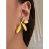 ELENYS Golden Bloom  pozlacené náušnice 18K žluté zlato