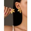 ELENYS Golden Bloom  pozlacené náušnice 18K žluté zlato