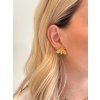 ELENYS Bee Honey  pozlacené náušnice 18K žluté zlato