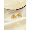 ELENYS Bee Honey – pozlacené náušnice 18K žluté zlato