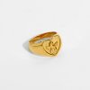 ELENYS Heart Angel  pozlacený prsten 18K žluté zlato