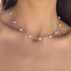 ELENYS Pure Pearl  pozlacený náhrdelník 18K žluté zlato