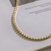 ELENYS Tennis Chain 3 mm  pozlacený náhrdelník 18K žluté zlato