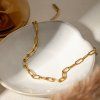 ELENYS Classic Chain 4 mm  pozlacený náramek 18K žluté zlato