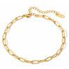 ELENYS Classic Chain 4 mm  pozlacený náramek 18K žluté zlato