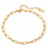 ELENYS Classic Chain  pozlacený náramek 18K žluté zlato