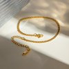 ELENYS Classic Chain 3 mm – pozlacený náramek na nohu 18K žluté zlato