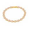 ELENYS Valena Pink Aura  pozlacený náramek 18K žluté zlato