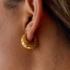 ELENYS Stella  pozlacené náušnice 18K žluté zlato