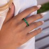 ELENYS Radiant Emerald  pozlacený prsten 18K žluté zlato