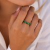 ELENYS Radiant Emerald  pozlacený prsten 18K žluté zlato