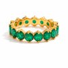 ELENYS Radiant Emerald  pozlacený prsten 18K žluté zlato