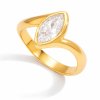 ELENYS Nova  pozlacený prsten 18K žluté zlato