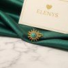 ELENYS Aqualis Solis  pozlacený prsten 18K žluté zlato