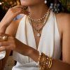 ELENYS Pearl Drop  pozlacené náušnice 18K žluté zlato