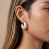ELENYS Glossy Bold  pozlacené náušnice 18K žluté zlato