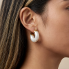 ELENYS Glossy Bold  pozlacené náušnice 18K žluté zlato
