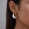 ELENYS Glossy Drop  pozlacené náušnice 18K žluté zlato