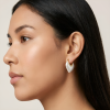 ELENYS Glossy Curve  pozlacené náušnice 18K žluté zlato