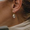 ELENYS Pearl Drop  pozlacené náušnice 18K žluté zlato