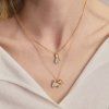 ELENYS Lucky Kitty  pozlacený náhrdelník 18K žluté zlato