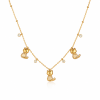 ELENYS Kitty Charm  pozlacený náhrdelník 18K žluté zlato