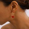 ELENYS Pearl Crush  pozlacené náušnice 18K žluté zlato