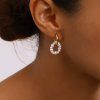 ELENYS Pearl Crush  pozlacené náušnice 18K žluté zlato