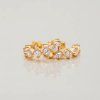 ELENYS Crystal Glow  pozlacené náušnice 18K žluté zlato