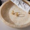 ELENYS Crystal Orbit  pozlacené náušnice 18K žluté zlato