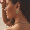 ELENYS Ocean Turtle  pozlacené náušnice 18K žluté zlato