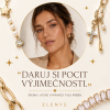 ELENYS Polaris  pozlacený náhrdelník 18K žluté zlato