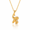 ELENYS Lucky Elephant  pozlacený náhrdelník 18K žluté zlato