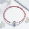 Elenys stříbrný náramek na přívěsky Růžová elegance
