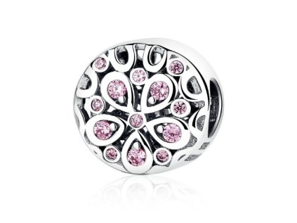 Přívěsek Crystal Flower z pravého stříbra Royal Fashion SCC053 645Kc